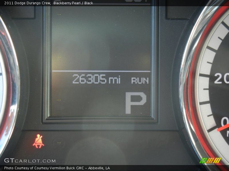 Blackberry Pearl / Black 2011 Dodge Durango Crew