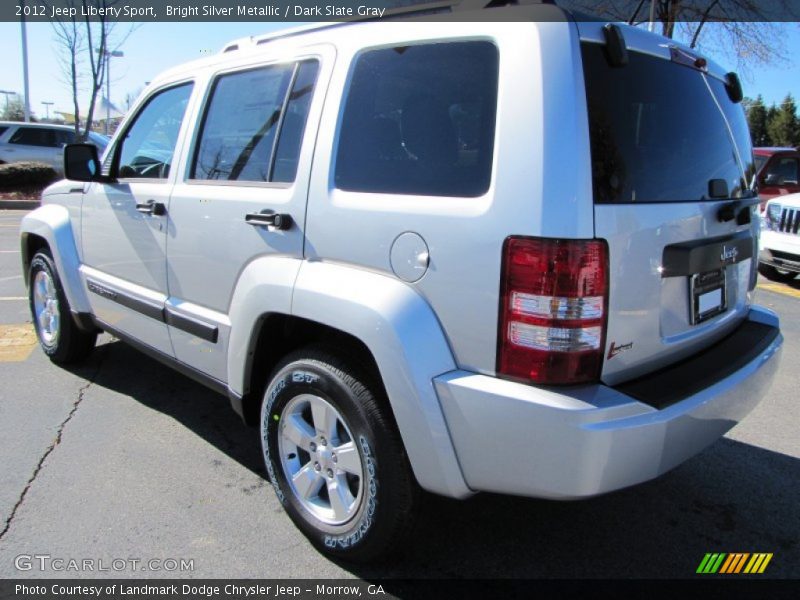 Bright Silver Metallic / Dark Slate Gray 2012 Jeep Liberty Sport