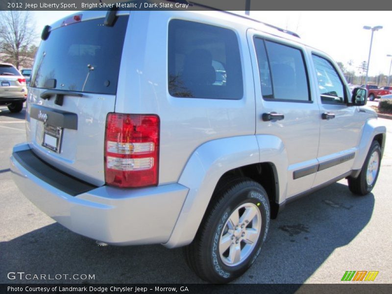 Bright Silver Metallic / Dark Slate Gray 2012 Jeep Liberty Sport