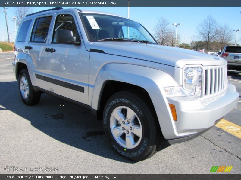 Bright Silver Metallic / Dark Slate Gray 2012 Jeep Liberty Sport