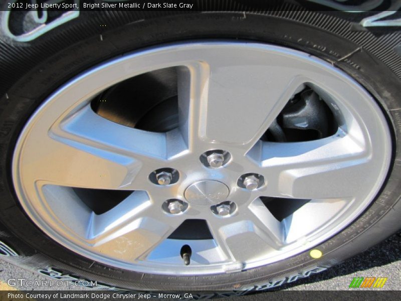 Bright Silver Metallic / Dark Slate Gray 2012 Jeep Liberty Sport