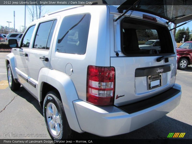Bright Silver Metallic / Dark Slate Gray 2012 Jeep Liberty Sport