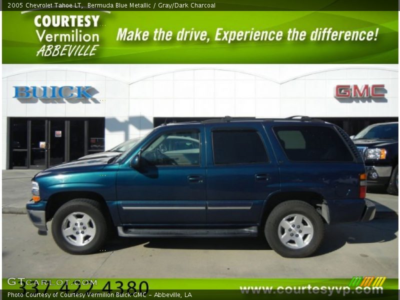 Bermuda Blue Metallic / Gray/Dark Charcoal 2005 Chevrolet Tahoe LT