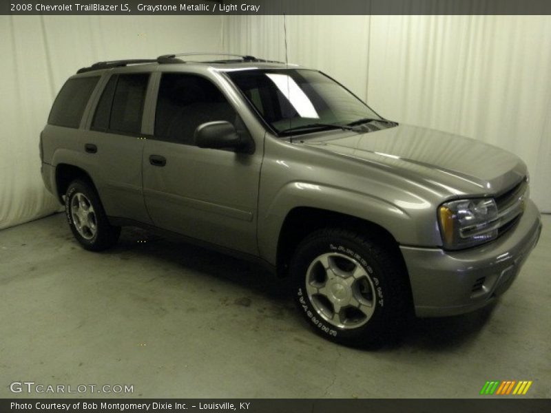 Graystone Metallic / Light Gray 2008 Chevrolet TrailBlazer LS