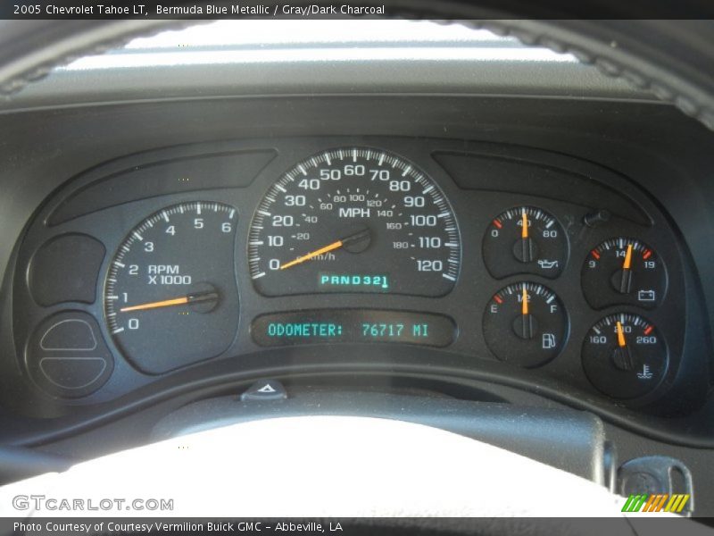 Bermuda Blue Metallic / Gray/Dark Charcoal 2005 Chevrolet Tahoe LT