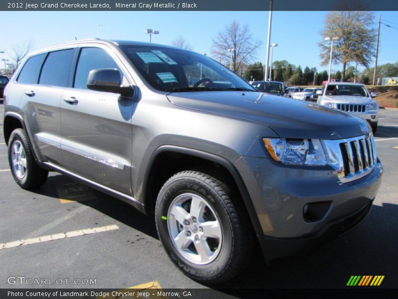 Mineral Gray Metallic / Black 2012 Jeep Grand Cherokee Laredo