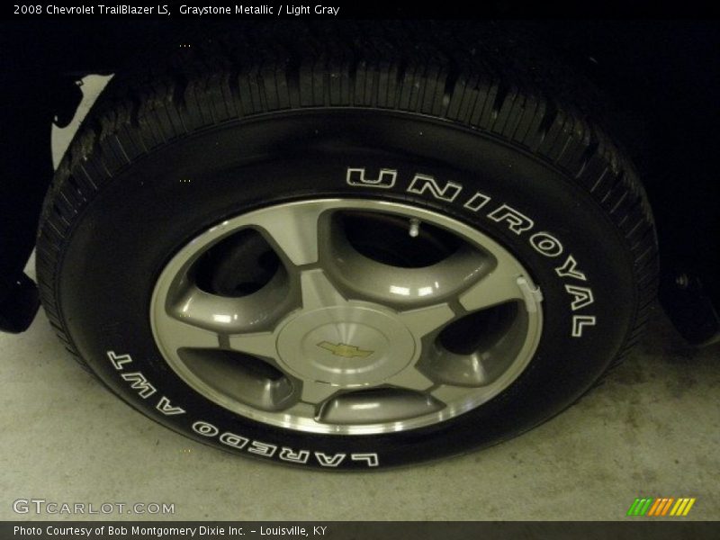Graystone Metallic / Light Gray 2008 Chevrolet TrailBlazer LS
