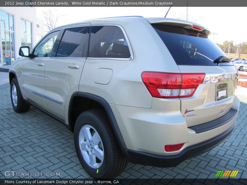 White Gold Metallic / Dark Graystone/Medium Graystone 2012 Jeep Grand Cherokee Laredo