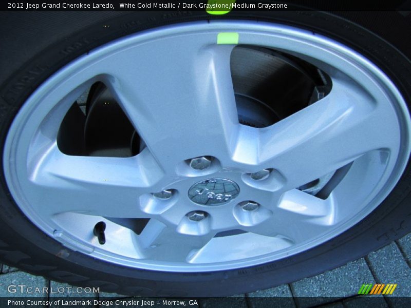 White Gold Metallic / Dark Graystone/Medium Graystone 2012 Jeep Grand Cherokee Laredo