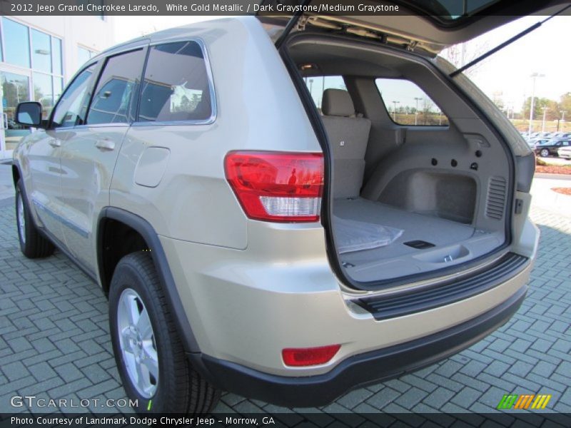 White Gold Metallic / Dark Graystone/Medium Graystone 2012 Jeep Grand Cherokee Laredo