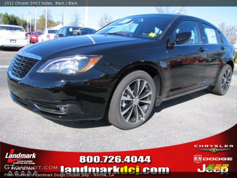 Black / Black 2012 Chrysler 200 S Sedan