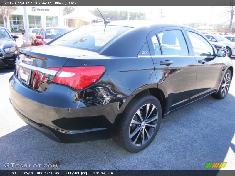 Black / Black 2012 Chrysler 200 S Sedan