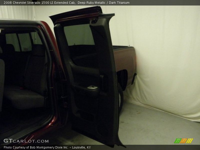 Deep Ruby Metallic / Dark Titanium 2008 Chevrolet Silverado 1500 LS Extended Cab