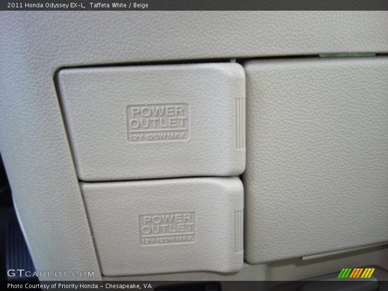 Taffeta White / Beige 2011 Honda Odyssey EX-L