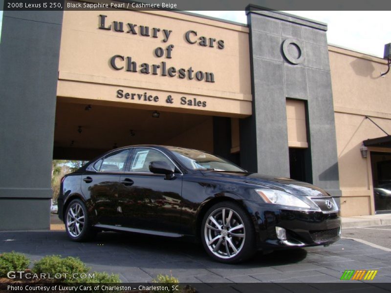 Black Sapphire Pearl / Cashmere Beige 2008 Lexus IS 250