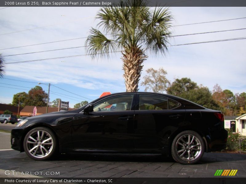 Black Sapphire Pearl / Cashmere Beige 2008 Lexus IS 250
