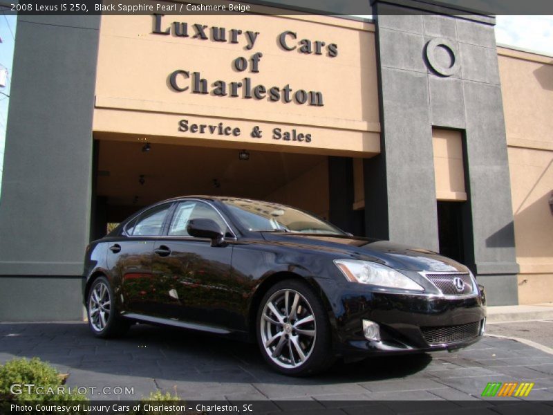 Black Sapphire Pearl / Cashmere Beige 2008 Lexus IS 250