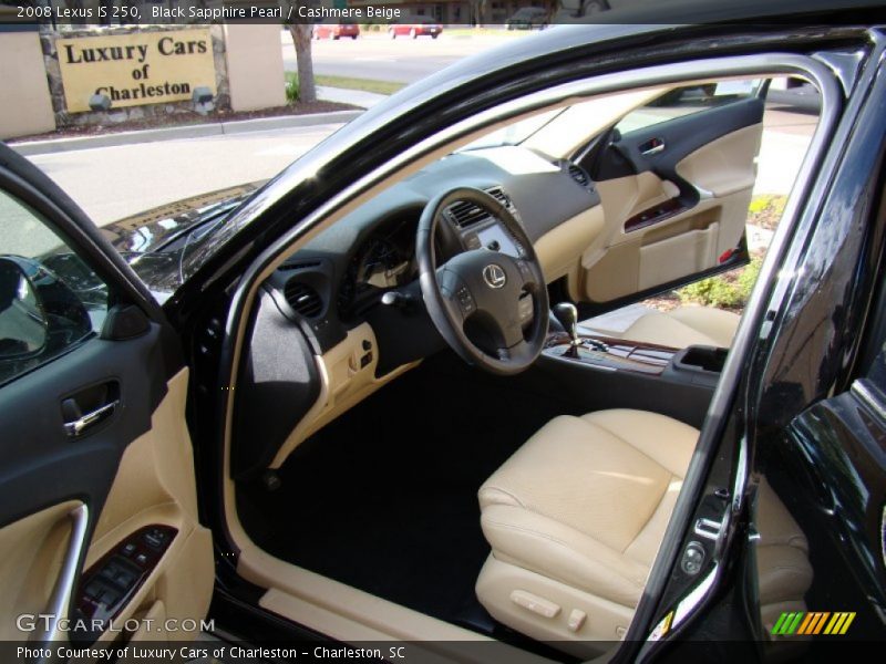 Black Sapphire Pearl / Cashmere Beige 2008 Lexus IS 250