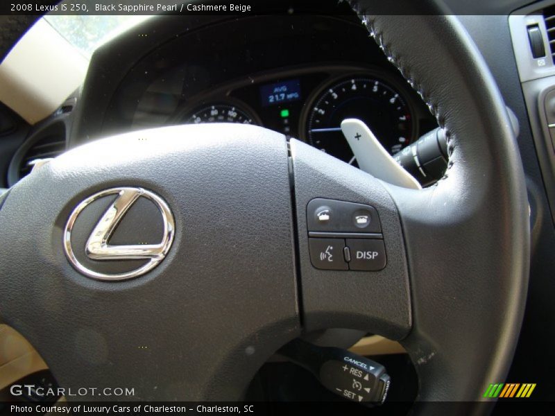 Black Sapphire Pearl / Cashmere Beige 2008 Lexus IS 250
