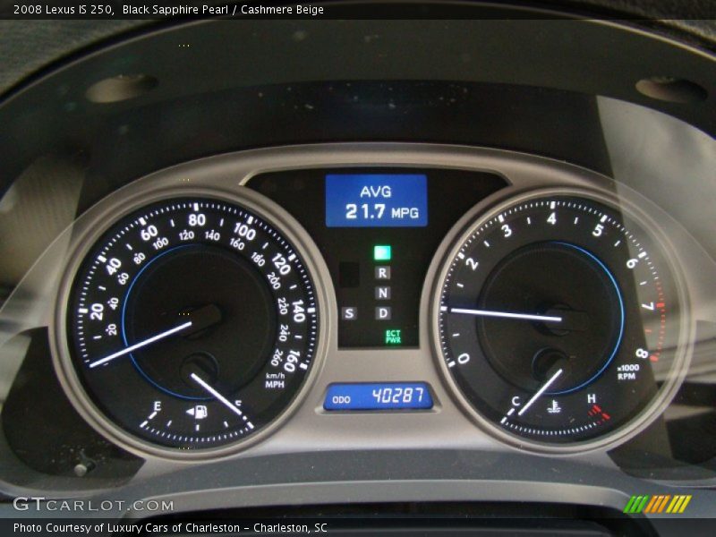 Black Sapphire Pearl / Cashmere Beige 2008 Lexus IS 250