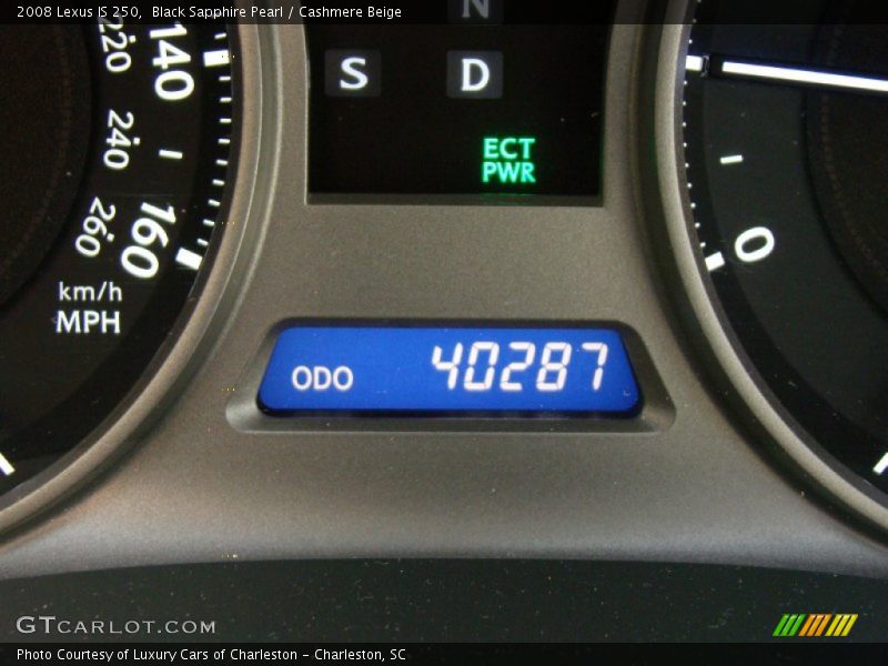 Black Sapphire Pearl / Cashmere Beige 2008 Lexus IS 250