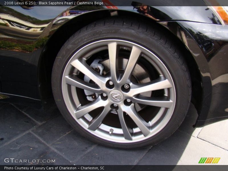 Black Sapphire Pearl / Cashmere Beige 2008 Lexus IS 250