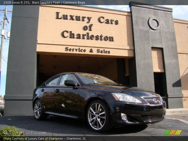 Black Sapphire Pearl / Cashmere Beige 2008 Lexus IS 250