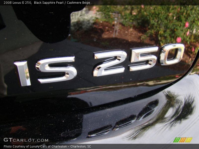 Black Sapphire Pearl / Cashmere Beige 2008 Lexus IS 250