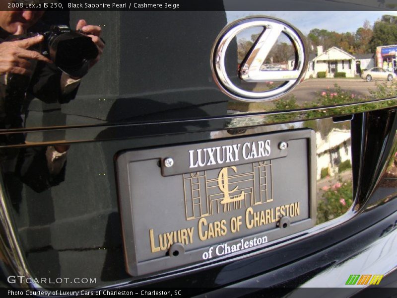 Black Sapphire Pearl / Cashmere Beige 2008 Lexus IS 250