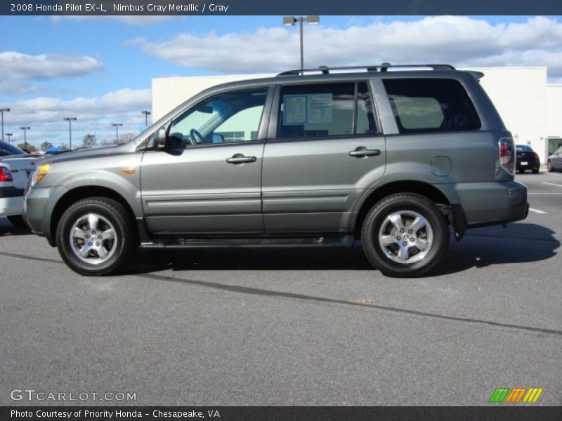 Nimbus Gray Metallic / Gray 2008 Honda Pilot EX-L
