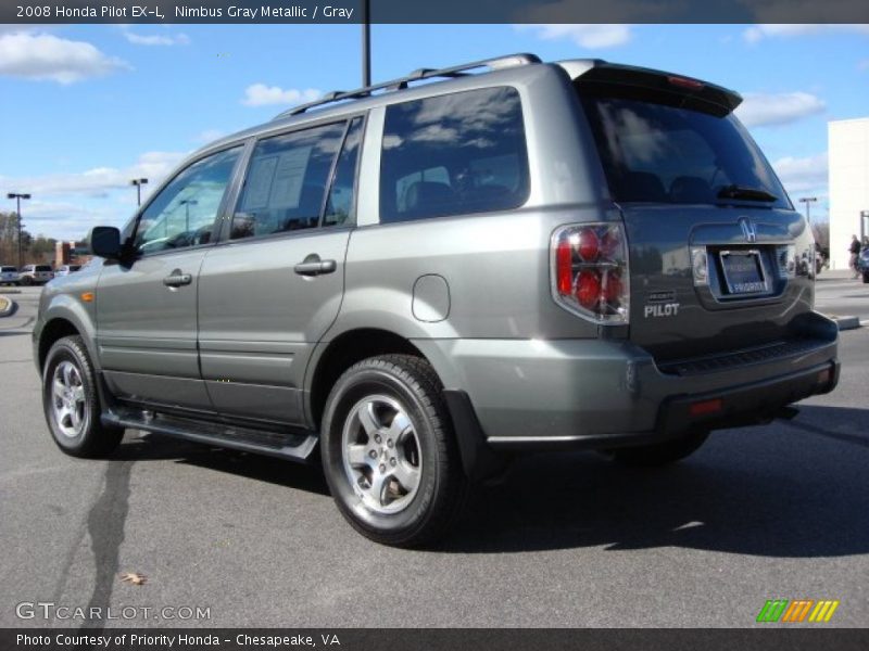 Nimbus Gray Metallic / Gray 2008 Honda Pilot EX-L