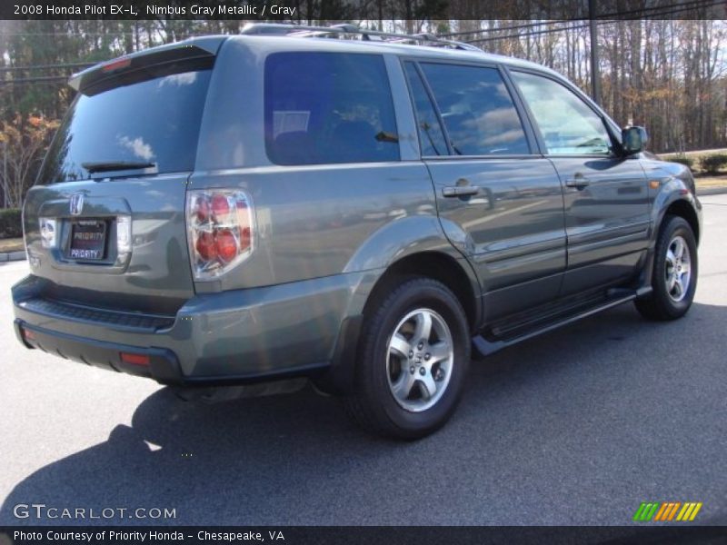 Nimbus Gray Metallic / Gray 2008 Honda Pilot EX-L