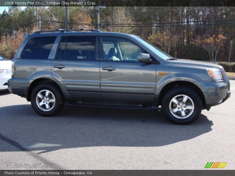 Nimbus Gray Metallic / Gray 2008 Honda Pilot EX-L