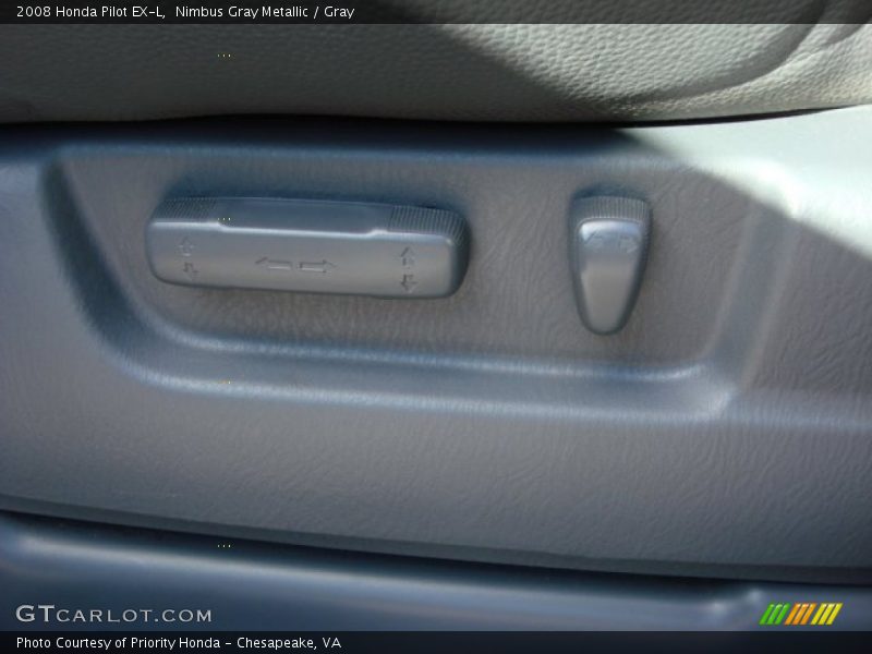 Nimbus Gray Metallic / Gray 2008 Honda Pilot EX-L