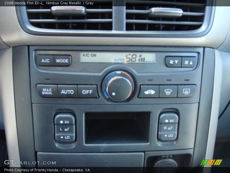 Nimbus Gray Metallic / Gray 2008 Honda Pilot EX-L