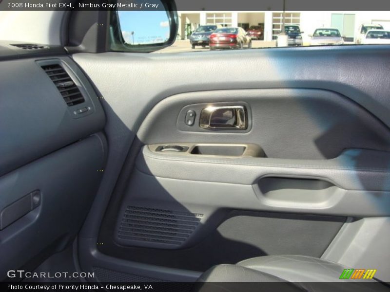Nimbus Gray Metallic / Gray 2008 Honda Pilot EX-L