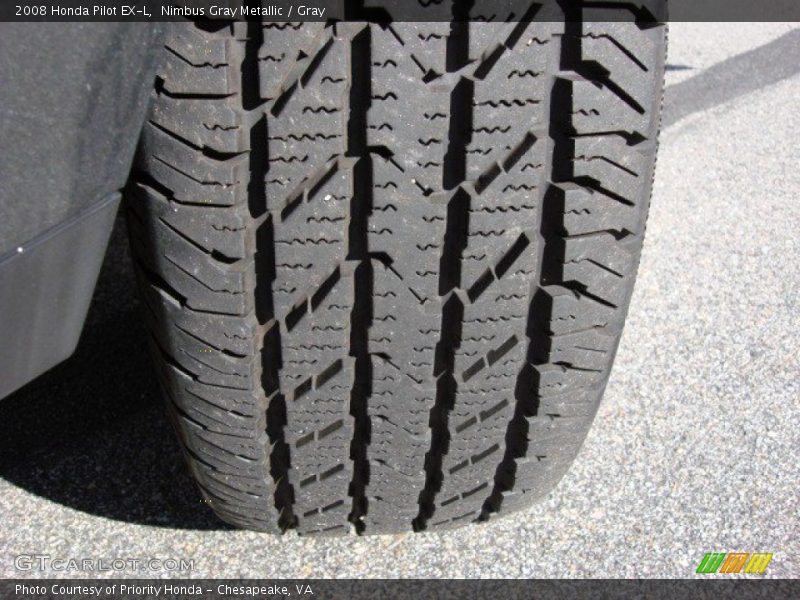 Nimbus Gray Metallic / Gray 2008 Honda Pilot EX-L