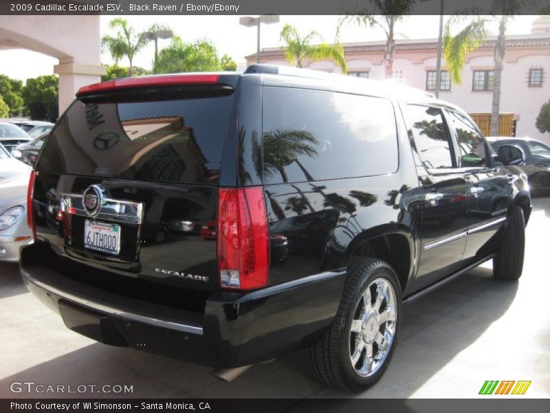 Black Raven / Ebony/Ebony 2009 Cadillac Escalade ESV