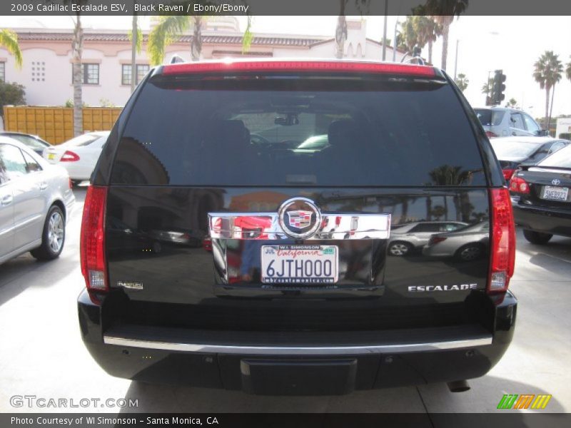 Black Raven / Ebony/Ebony 2009 Cadillac Escalade ESV
