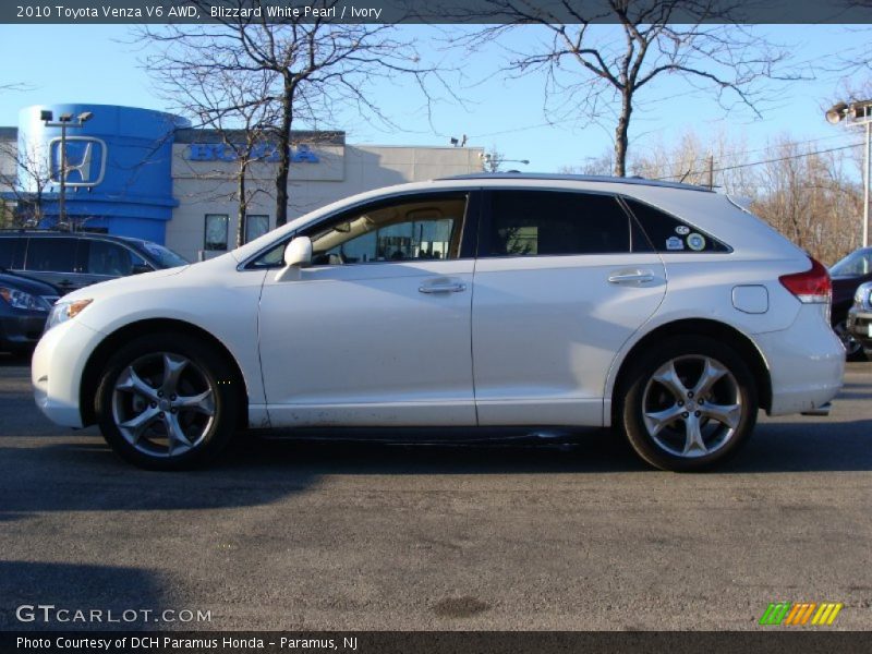 Blizzard White Pearl / Ivory 2010 Toyota Venza V6 AWD