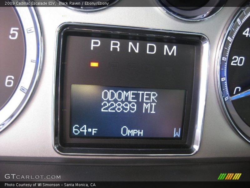 Black Raven / Ebony/Ebony 2009 Cadillac Escalade ESV