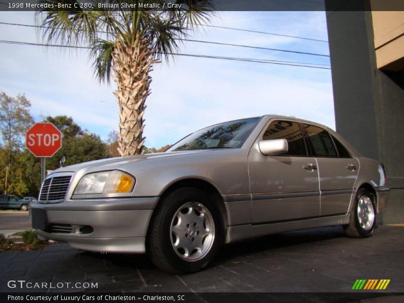Brilliant Silver Metallic / Gray 1998 Mercedes-Benz C 280