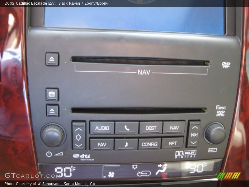 Black Raven / Ebony/Ebony 2009 Cadillac Escalade ESV