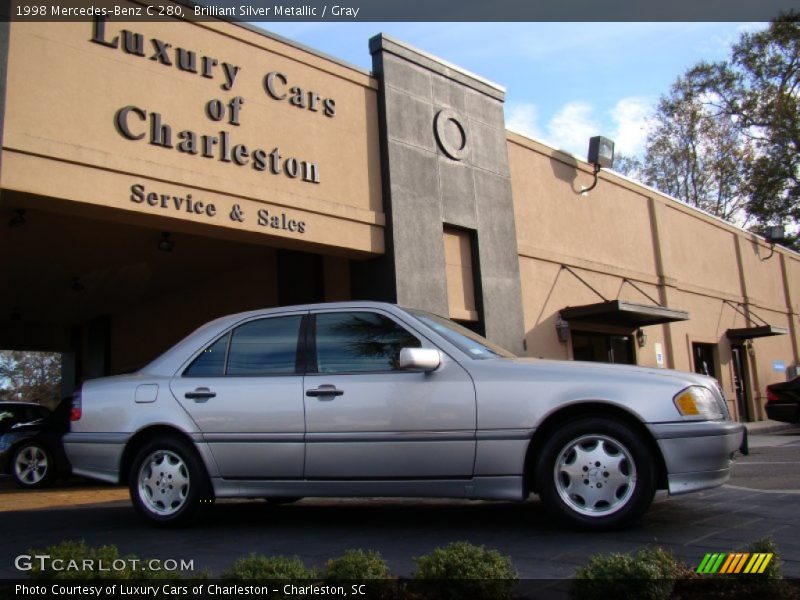 Brilliant Silver Metallic / Gray 1998 Mercedes-Benz C 280