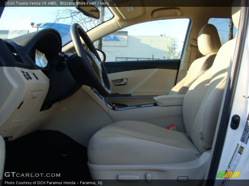 Blizzard White Pearl / Ivory 2010 Toyota Venza V6 AWD