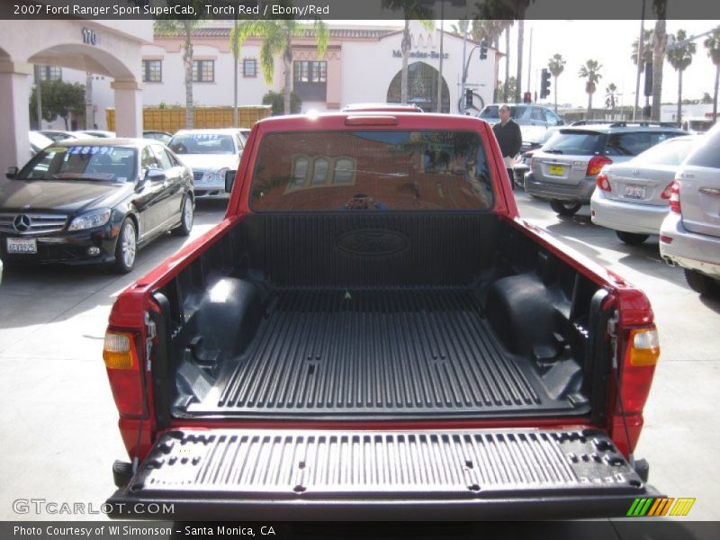 Torch Red / Ebony/Red 2007 Ford Ranger Sport SuperCab