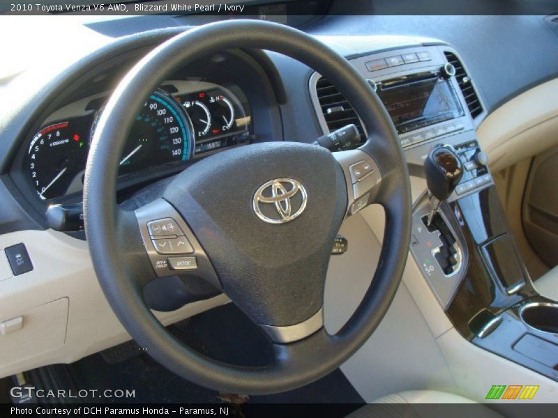 Blizzard White Pearl / Ivory 2010 Toyota Venza V6 AWD