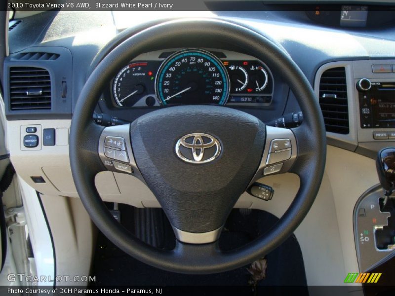 Blizzard White Pearl / Ivory 2010 Toyota Venza V6 AWD