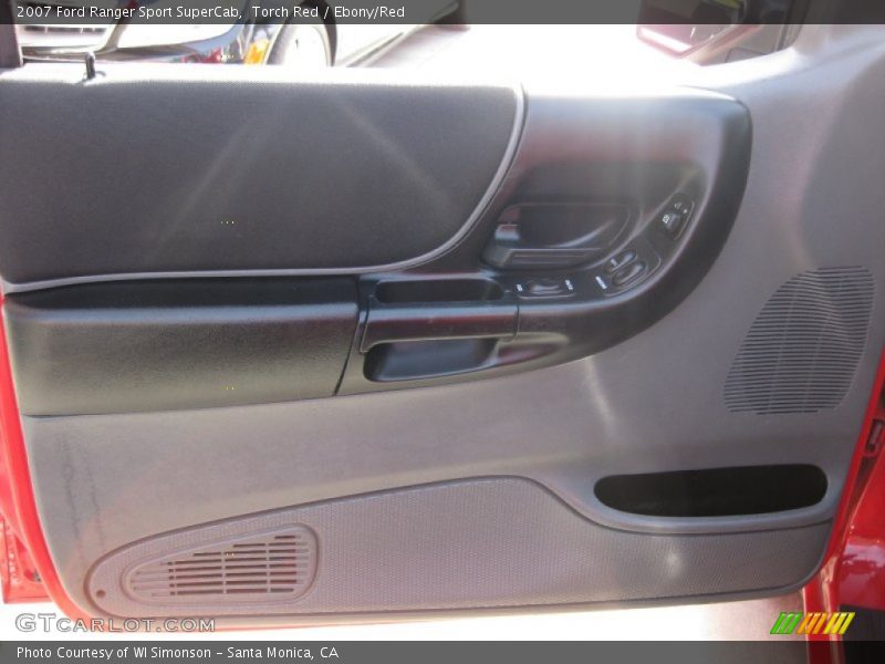 Torch Red / Ebony/Red 2007 Ford Ranger Sport SuperCab