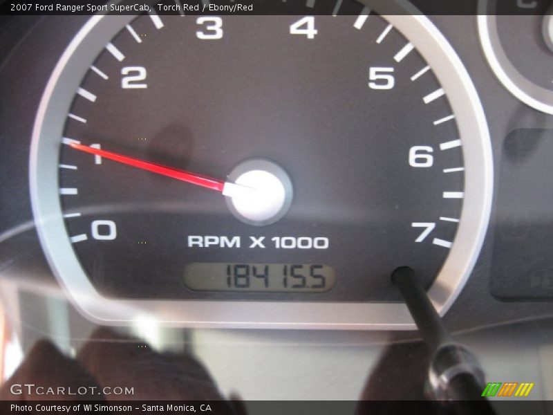 Torch Red / Ebony/Red 2007 Ford Ranger Sport SuperCab